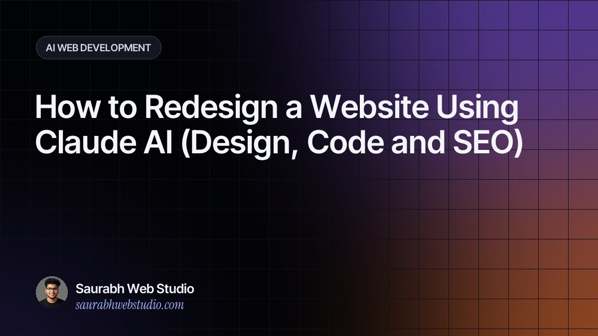 How to Redesign a Website Using Claude AI (Design, Code and SEO)